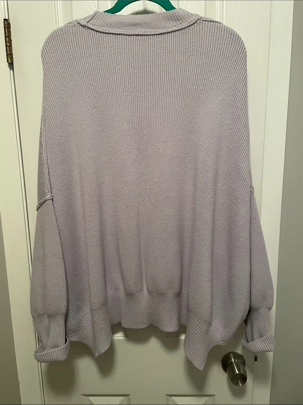 Tricotez Lavender Crewneck Oversized Sweater